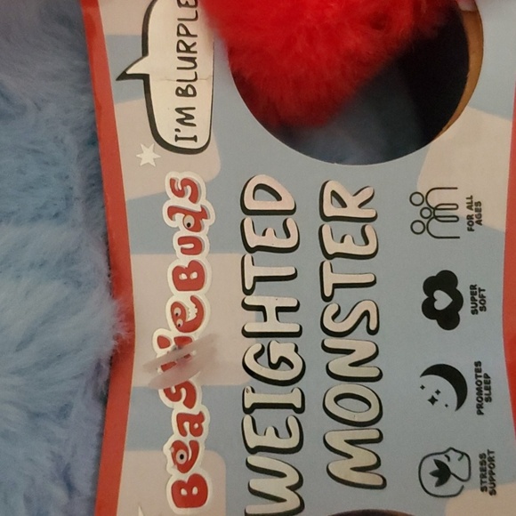 2.2 Lbs Weighted Monster Home Comfort Stress Support Promotes Sleep Blurple - Picture 8 of 16